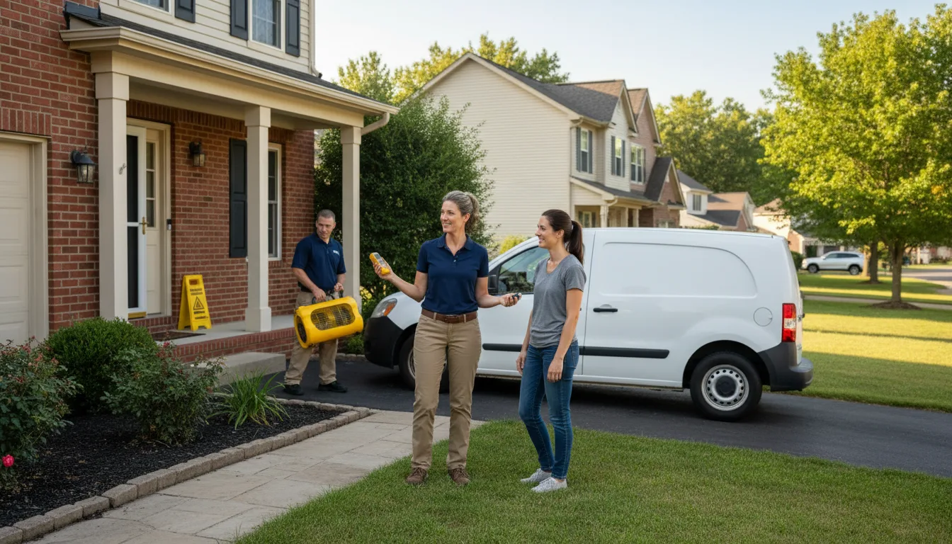 Residential water damage restoration in Chicago Ridge, IL